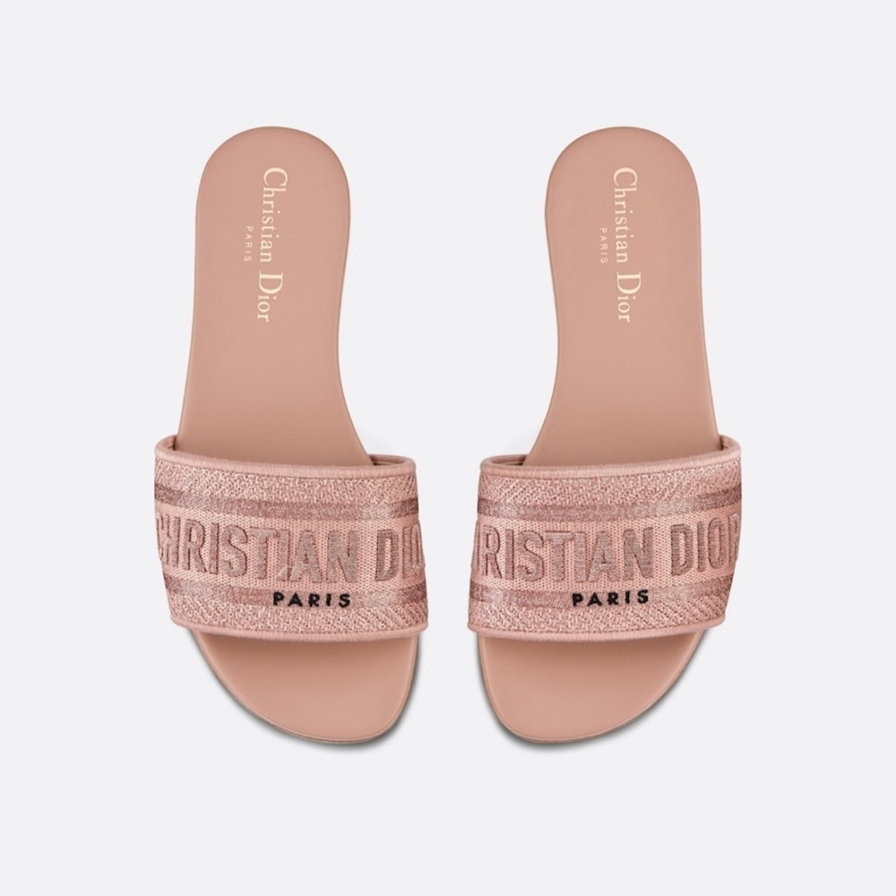 SOLD! Christian Dior Rose Gold Sandals